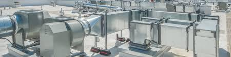 Rooftop HVAC ducting